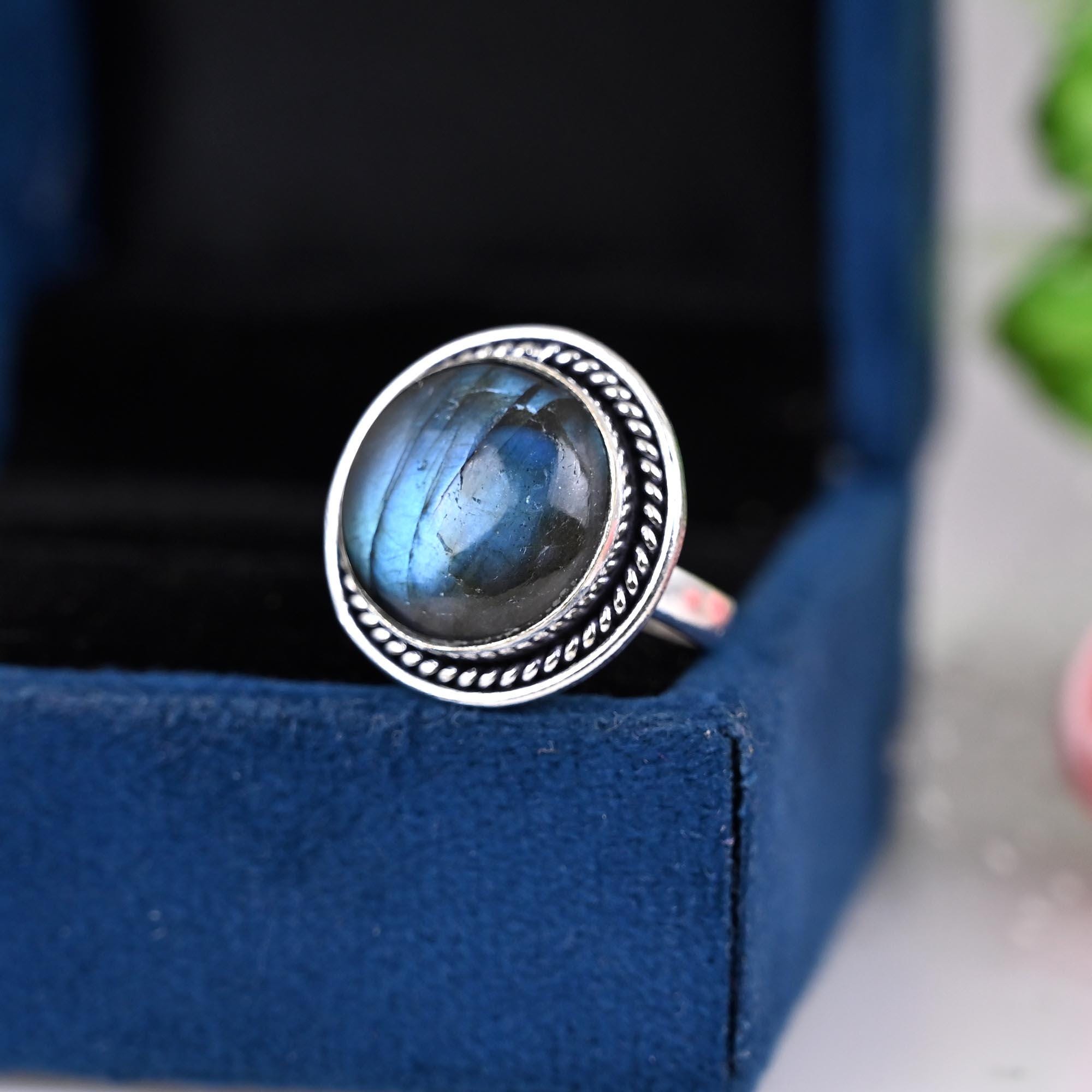 Labradorite Ring Labradorite Silver Ring 925 Sterling Silver Ring Gemstone Ring, Handmade Ring, Birthstone Ring , Everyday Jewelry